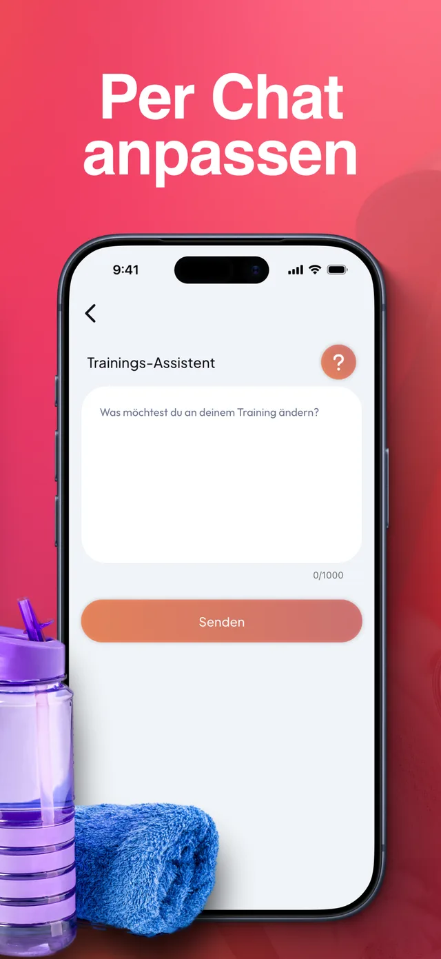 Ryvion App: Workout per Chat anpassen